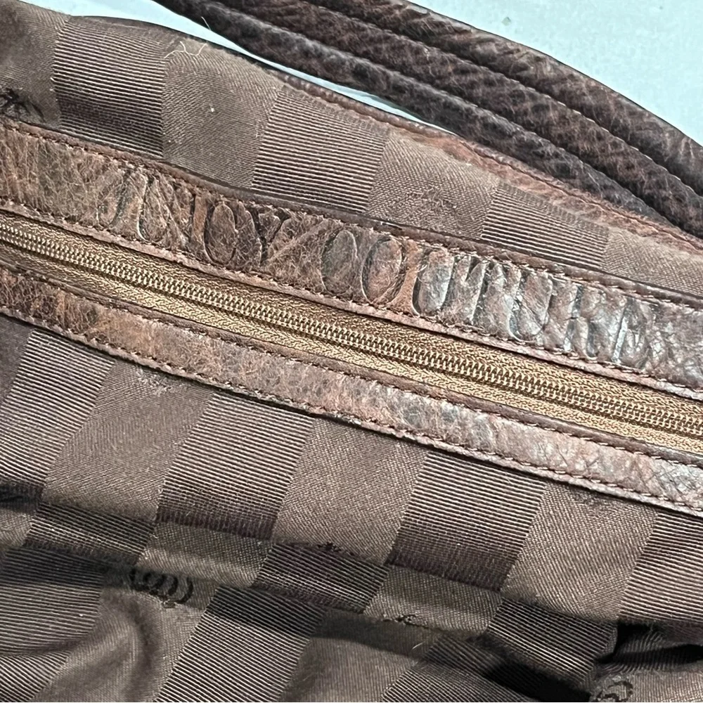 Vintage Y2K Juicy Couture Brown Leather Hobo Bag